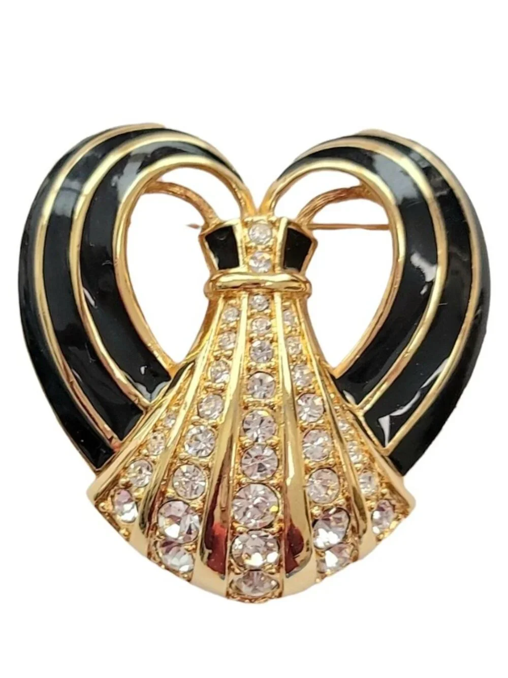 Swarovski black enamel